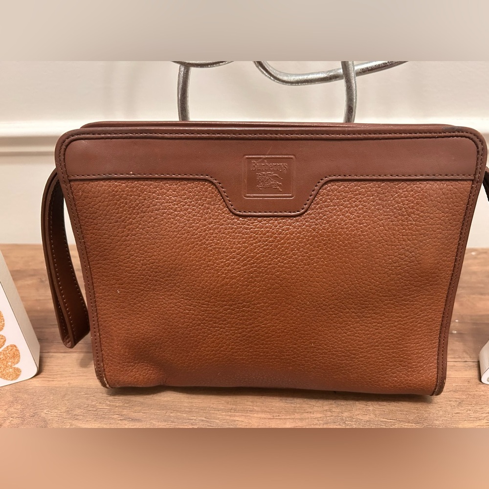 BURBERRY Clutch Chestnut Brown Vintage